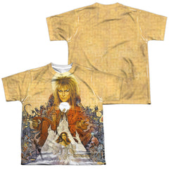Labyrinth Cover Art (Front/Back Print) Youth Regular Fit Poly Short-Sleeve T-Shirt