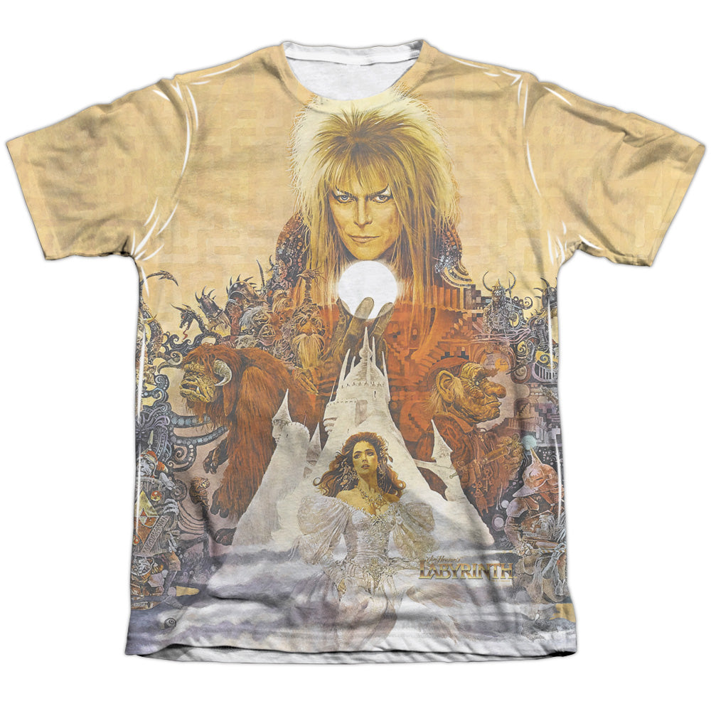 Labyrinth Cover Art Men's Regular Fit Poly Cotton Short-Sleeve T-Shirt