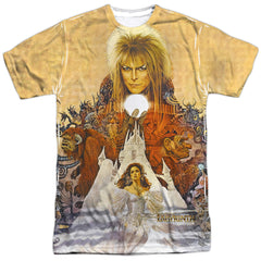 Labyrinth Cover Art Men's Regular Fit Polyester Short-Sleeve T-Shirt