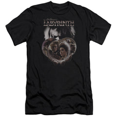 Labyrinth Globes Men's Ultra-Soft 30/1 Cotton Slim Short-Sleeve T-Shirt