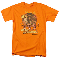 Labyrinth Head Dont Come Off Men's 18/1 Cotton Short-Sleeve T-Shirt