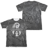 Labyrinth Maze (Front/Back Print) Men's Regular Fit Poly Cotton Short-Sleeve T-Shirt