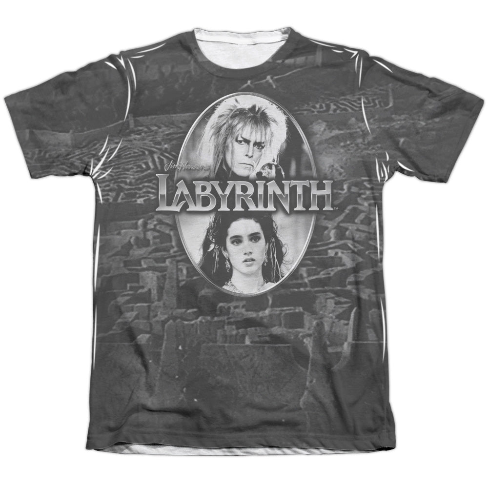 Labyrinth Maze Men's Regular Fit Poly Cotton Short-Sleeve T-Shirt