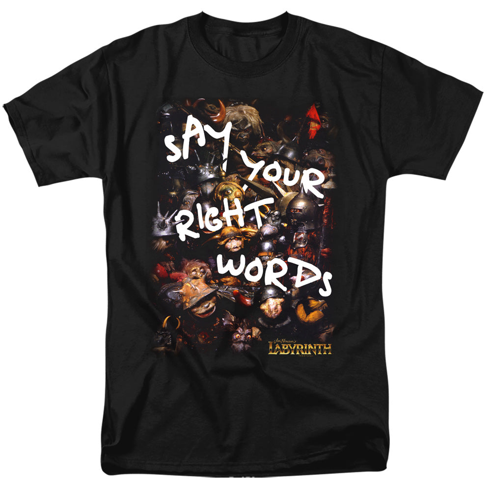 Labyrinth Right Words Men's 18/1 Cotton Short-Sleeve T-Shirt