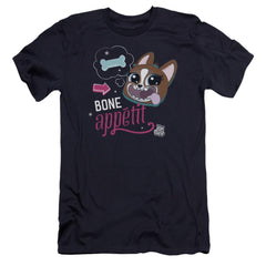 Littlest Pet Shop Bone Appetit Men's Ultra-Soft 30/1 Cotton Slim Short-Sleeve T-Shirt