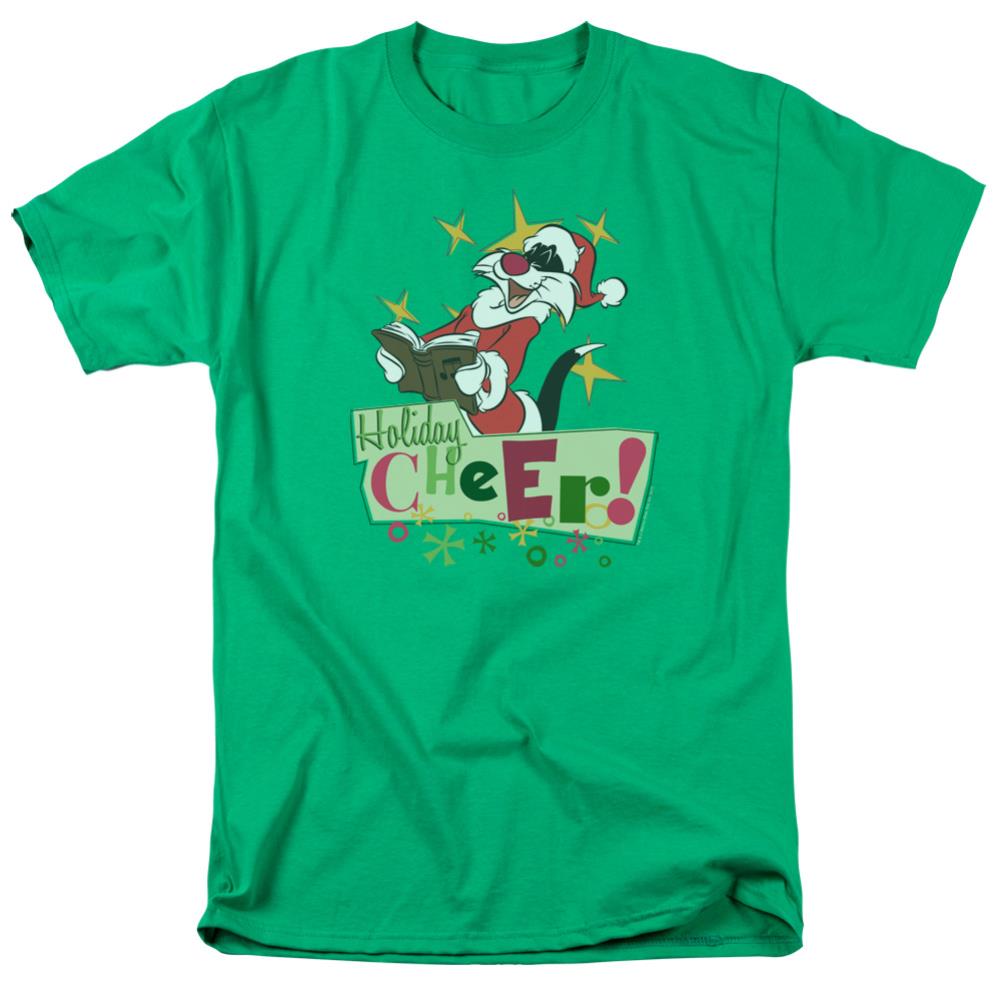Looney Tunes Cheer Sylvester Men's 18/1 Cotton Short-Sleeve T-Shirt