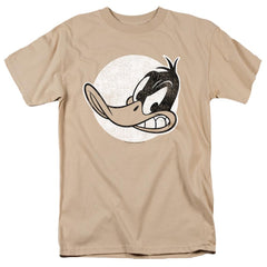 Looney Tunes Daffy Vintage Badge Men's 18/1 Cotton Short-Sleeve T-Shirt