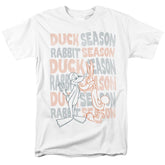 Looney Tunes Duck Season Rabbit Season Men's 18/1 Cotton Short-Sleeve T-Shirt
