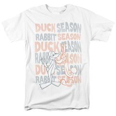 Looney Tunes Duck Season Rabbit Season Men's 18/1 Cotton Short-Sleeve T-Shirt