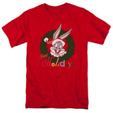 Looney Tunes Holiday Bunny Men's 18/1 Cotton Short-Sleeve T-Shirt