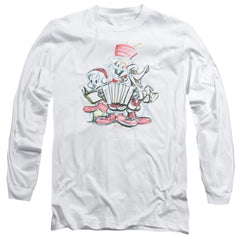 Looney Tunes Holiday Sketch Men's 18/1 Cotton Long-Sleeve T-Shirt