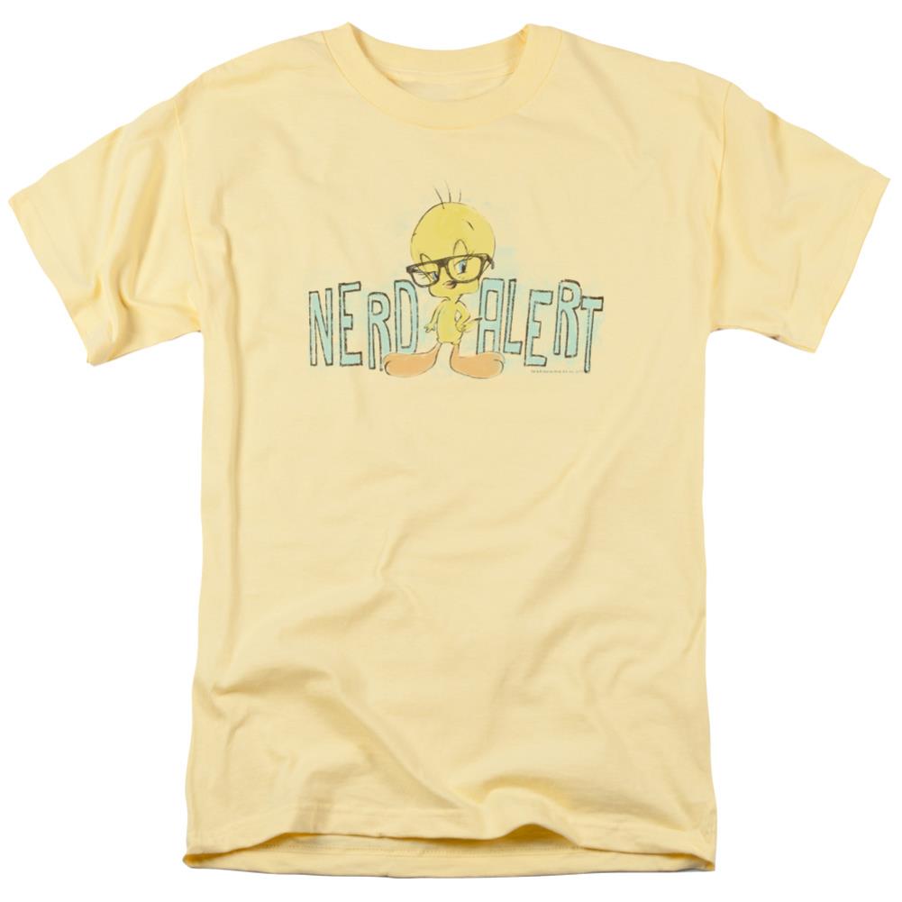 Looney Tunes Nerd Alert Men's 18/1 Cotton Short-Sleeve T-Shirt