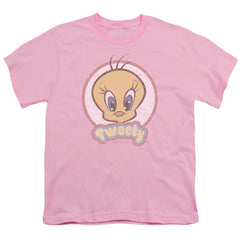Looney Tunes Retro Tweety Youth 18/1 100% Cotton Short-Sleeve T-Shirt