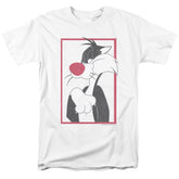 Looney Tunes Sylvester Men's 18/1 Cotton Short-Sleeve T-Shirt