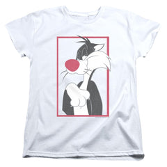Looney Tunes Sylvester Women's 18/1 Cotton Short-Sleeve T-Shirt