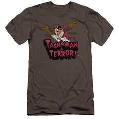 Looney Tunes Taz Terror Men's Ultra-Soft 30/1 Cotton Slim Short-Sleeve T-Shirt