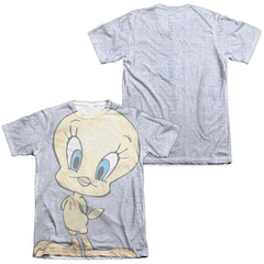 Looney Tunes Tweety Girl (Front/Back Print) Men's Regular Fit Poly Cotton Short-Sleeve T-Shirt