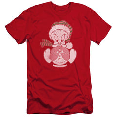 Looney Tunes Tweey Globe Men's Ultra-Soft 30/1 Cotton Slim Short-Sleeve T-Shirt