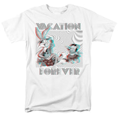 Looney Tunes Vacation Forever Men's 18/1 Cotton Short-Sleeve T-Shirt