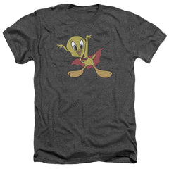 Looney Tunes Vampire Tweety Men's 30/1 Heather 60 40 Poly Short-Sleeve T-Shirt