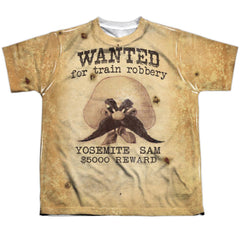 Looney Tunes Wanted Youth Regular Fit Poly Short-Sleeve T-Shirt