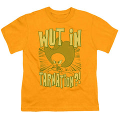 Looney Tunes Wut In Tarnation Youth 18/1 100% Cotton Short-Sleeve T-Shirt