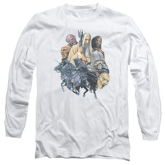 Lord Of The Rings Collage Of Evil Men's 18/1 Cotton Long-Sleeve T-Shirt