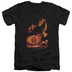 Lord Of The Rings Destroy The Ring Men's 30/1 Cotton Slim V-Neck T-Shirt