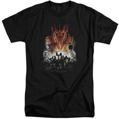 Lord Of The Rings Evil Rising Men's 18/1 Tall Cotton Short-Sleeve T-Shirt