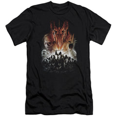 Lord Of The Rings Evil Rising Men's Ultra-Soft 30/1 Cotton Slim Short-Sleeve T-Shirt