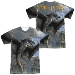 Lord Of The Rings Fellbeast (Front/Back Print) Men's Regular Fit Polyester Short-Sleeve T-Shirt