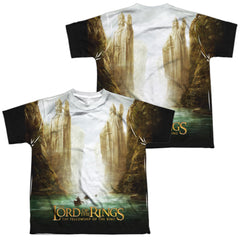 Lord Of The Rings Fellowship Poster (Front/Back Print) Youth Regular Fit Poly Short-Sleeve T-Shirt