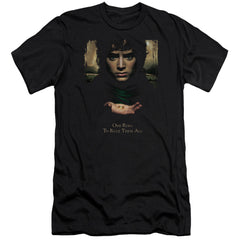 Lord Of The Rings Frodo One Ring Men's Ultra-Soft 30/1 Cotton Slim Short-Sleeve T-Shirt