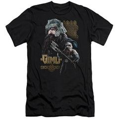 Lord Of The Rings Gimli Men's Ultra-Soft 30/1 Cotton Slim Short-Sleeve T-Shirt