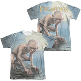 Lord Of The Rings Gollum Moon (Front/Back Print) Men's Regular Fit Poly Cotton Short-Sleeve T-Shirt