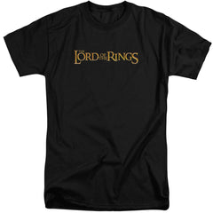 Lord Of The Rings Lotr Logo Men's 18/1 Tall Cotton Short-Sleeve T-Shirt