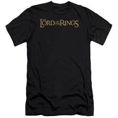 Lord Of The Rings Lotr Logo Men's Ultra-Soft 30/1 Cotton Slim Short-Sleeve T-Shirt