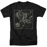 Lord Of The Rings Map Of Me Men's 18/1 Cotton Short-Sleeve T-Shirt