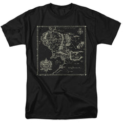 Lord Of The Rings Map Of Me Men's 18/1 Cotton Short-Sleeve T-Shirt