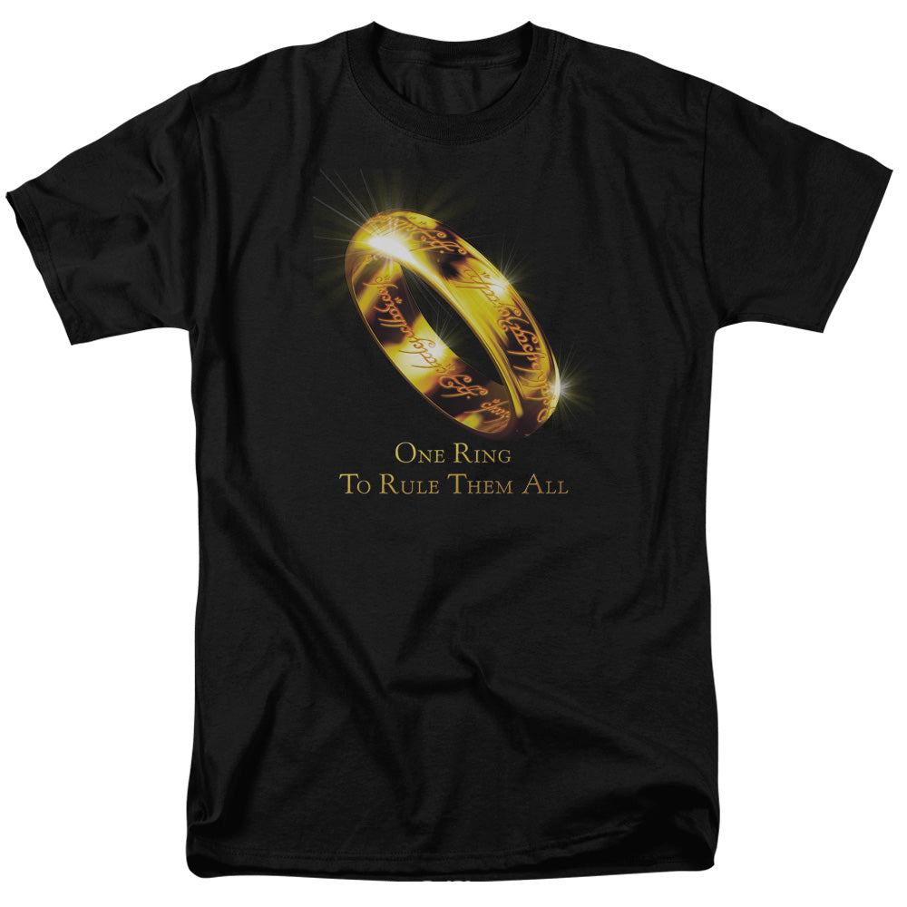 Lord Of The Rings One Ring To Rule Them All Men's 18/1 Cotton Short-Sleeve T-Shirt
