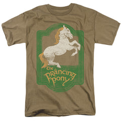 Lord Of The Rings Prancing Pony Sign Men's 18/1 Cotton Short-Sleeve T-Shirt