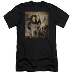 Lord Of The Rings Rotk Poster Men's Ultra-Soft 30/1 Cotton Slim Short-Sleeve T-Shirt