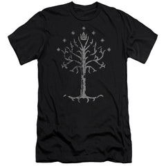Lord Of The Rings Tree Of Gondor Men's Ultra-Soft 30/1 Cotton Slim Short-Sleeve T-Shirt