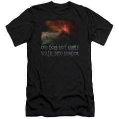 Lord Of The Rings Walk In Mordor Men's Ultra-Soft 30/1 Cotton Slim Short-Sleeve T-Shirt