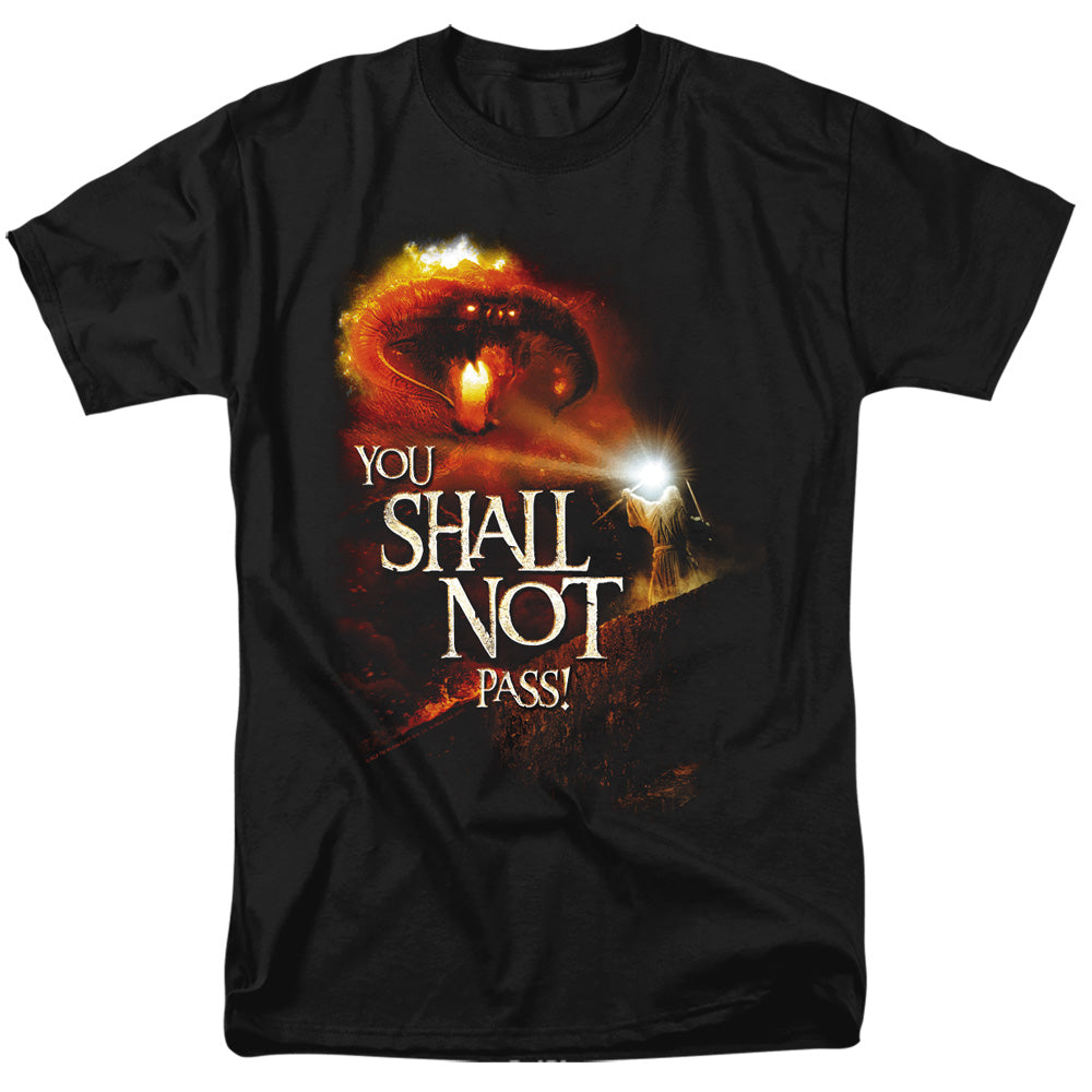 Lord Of The Rings You Shall Not Pass Men's 18/1 Cotton Short-Sleeve T-Shirt