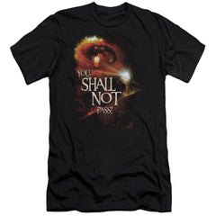 Lord Of The Rings You Shall Not Pass Men's Ultra-Soft 30/1 Cotton Slim Short-Sleeve T-Shirt