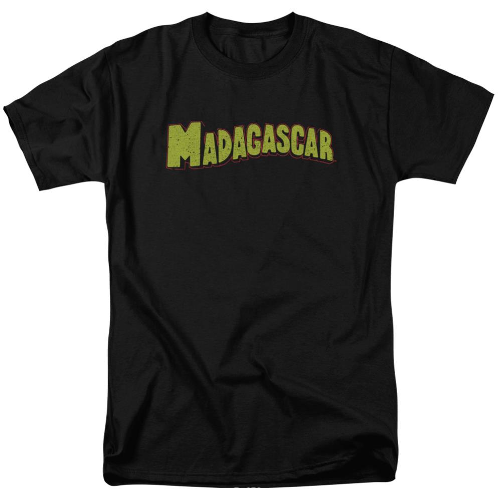 Madagascar Logo Men's 18/1 Cotton Short-Sleeve T-Shirt