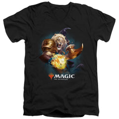 Magic The Gathering Ajani Men's 30/1 Cotton Slim V-Neck T-Shirt