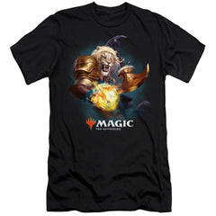 Magic The Gathering Ajani Men's Ultra-Soft 30/1 Cotton Slim Short-Sleeve T-Shirt
