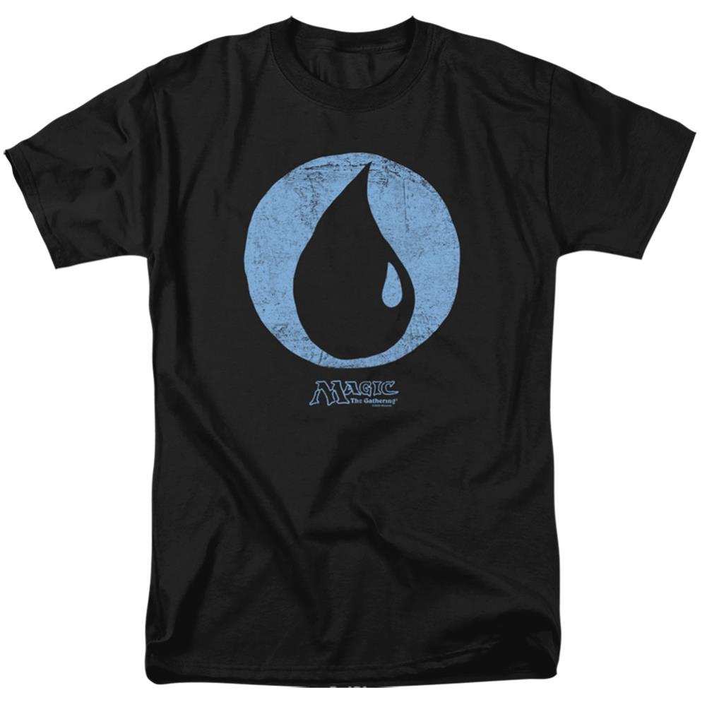 Magic The Gathering Blue Symbol Men's 18/1 Cotton Short-Sleeve T-Shirt